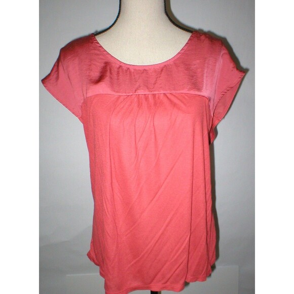 New Womens Victorias Secret Cross Back Top Medium Red Orange Modal Soft SS - Picture 1 of 12
